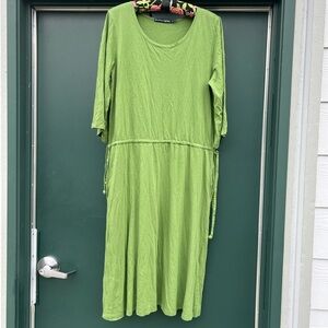 Gudrun Sjoden Vibrant Green Long Sleeve Dress